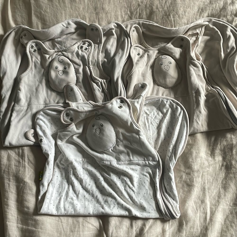 3 Nested Bean sleep sacks